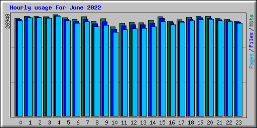 Hourly usage for June 2022